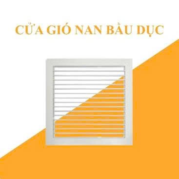 Cửa gió nan bầu dục khe hẹp dài. Nhôm sơn tĩnh điện, chống ăn mòn